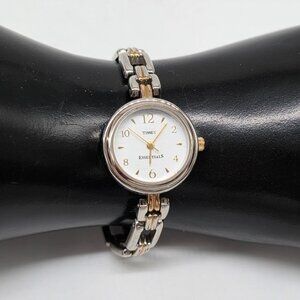 Timex Essentials Womens Watch Gold & Silver Stainless Steel Quartz Analog Workin